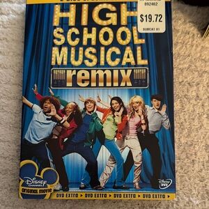 Disney High School Musical Remix DVD with Blue and Yellow Cover